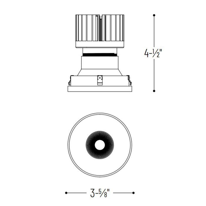 Nora NIO-4PRTLNDC 4" Iolite PLUS Round Trimless Downlight