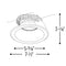 Nora NLCB2-65115 6" Cobalt LED High Lumen Round Reflector, 1500 lm
