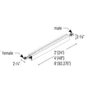Nora NLIN-2 2ft L-LINE LED Linear