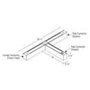 Nora NLUD-T334 "T" Shaped L-Line LED Indirect/Direct Linear, Selectable CCT