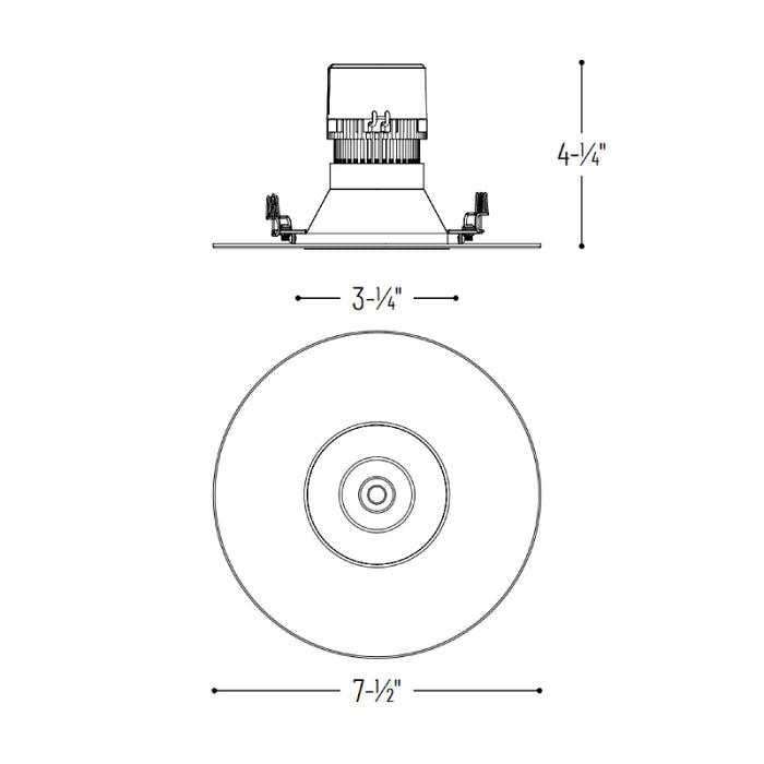 Nora NPR-56RNDC Pearl LED Round Retrofit Downlight