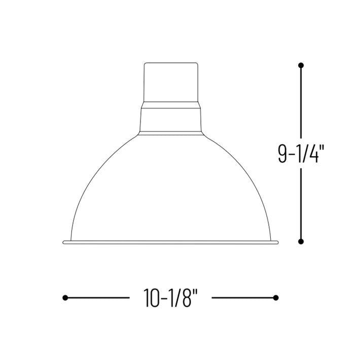 Nora NRLM-10C20 10" LED RLM Shade with 96" Pendant Cord, 2000 Lumens