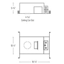 Nora NHIOICD-420LE4 4" Iolite ICAT New Construction Housing- 2000 Lumens