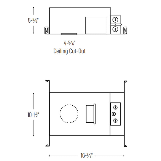 Nora NHIOICD-415LE4 4" Iolite ICAT New Construction Housing- 1500 Lumens