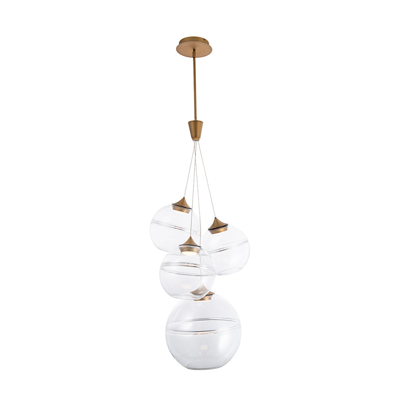 dweLED PD-20004 Bistro 4-lt 19" LED Pendant