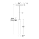WAC PD2015 Silo 2015 Monopoint Pendant, 3000K
