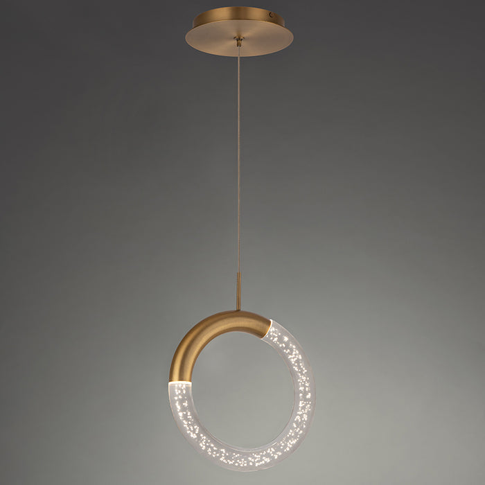 dweLED PD-27308 Ringlet 1-lt 8" Mini LED Pendant