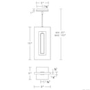 Modern Forms PD-28216 Cambia 1-lt 8" LED Mini Pendant
