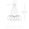 Modern Forms PD-28807 Cosmic 7-lt 27" LED Pendant