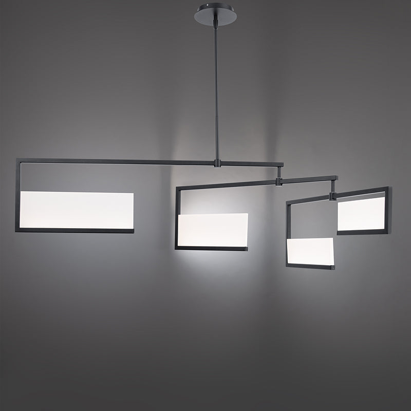 dweLED PD-29256 Quartet 4-lt 56" LED Chandelier