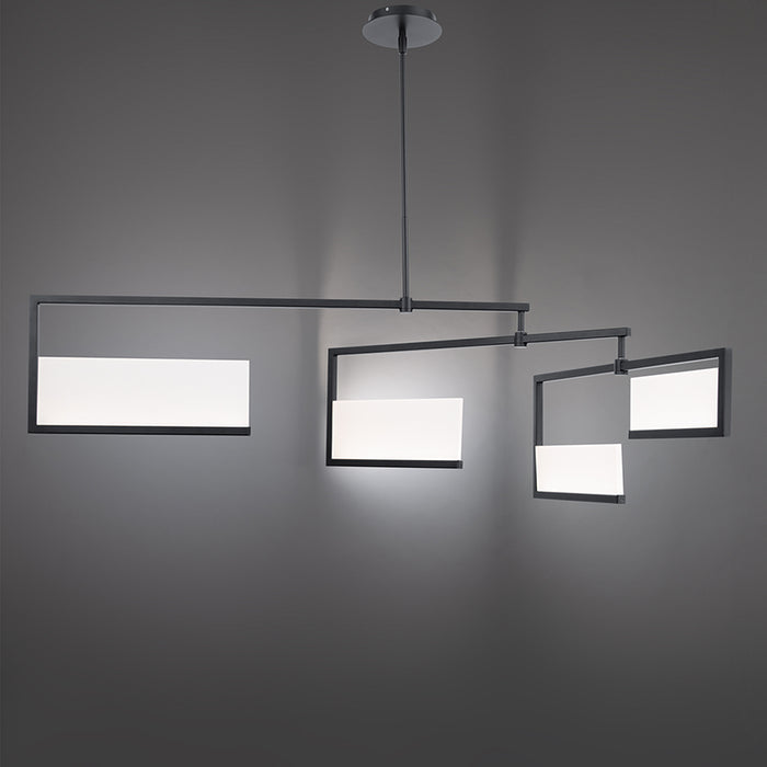 dweLED PD-29256 Quartet 4-lt 56" LED Chandelier