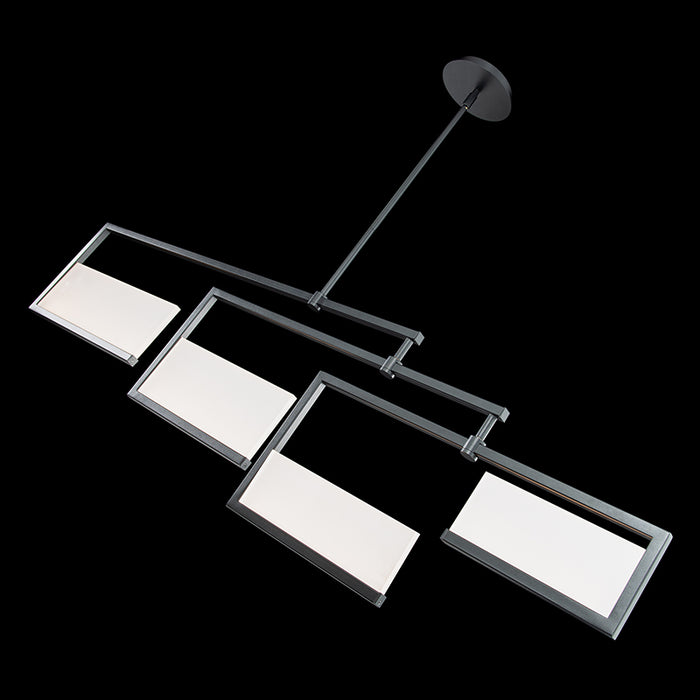 dweLED PD-29256 Quartet 4-lt 56" LED Chandelier