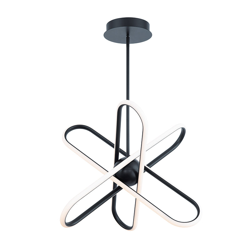 dweLED PD-37224 Valerius 3-lt 24" LED Chandelier