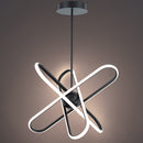 dweLED PD-37224 Valerius 3-lt 24" LED Chandelier