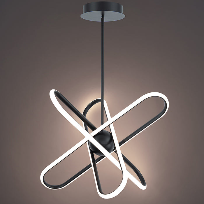 dweLED PD-37224 Valerius 3-lt 24" LED Chandelier