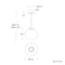 dweLED PD-41210 Echo 1-lt 10" LED Mini Pendant