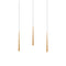 Modern Forms PD-41803L Cascade Flat 3-lt 40" LED Linear Pendant