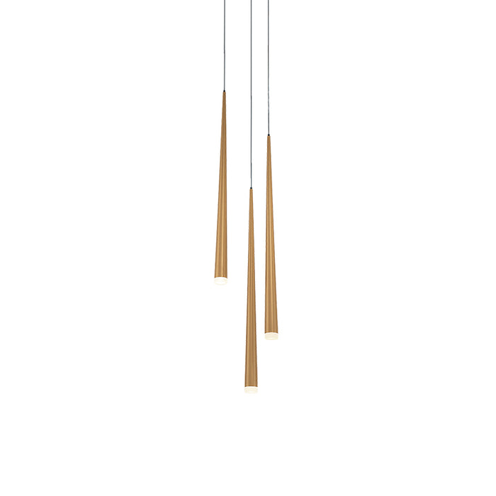 Modern Forms PD-41803R Cascade Flat 3-lt 12" LED Round Pendant