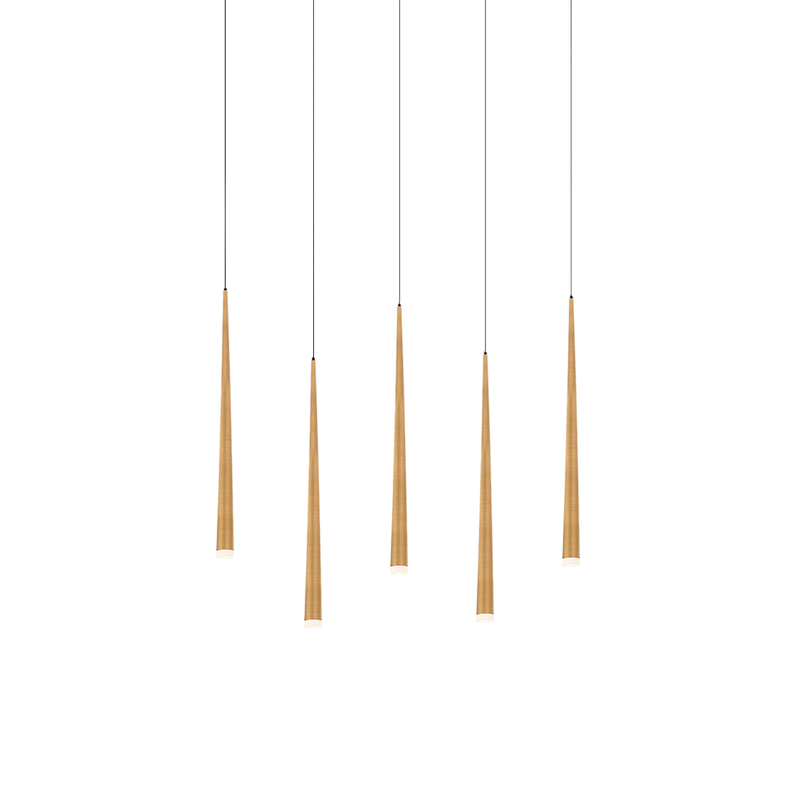 Modern Forms PD-41805L Cascade Flat 5-lt 40" LED Linear Pendant
