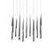 Modern Forms PD-41823L Cascade Flat 23-lt 54" LED Linear Pendant