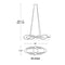 dweLED PD-47839 Interlace 1-lt 39" LED Pendant