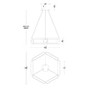 Modern Forms PD-50829 Mies 29" LED Pendant