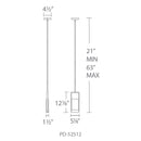 Modern Forms PD-52512 Swing 1-lt 5" LED Mini Pendant