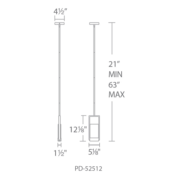 Modern Forms PD-52512 Swing 1-lt 5" LED Mini Pendant