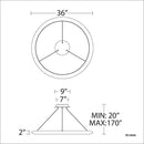 Modern Forms PD-55036-27 The Ring 1-lt 36" LED Pendant, 2700K