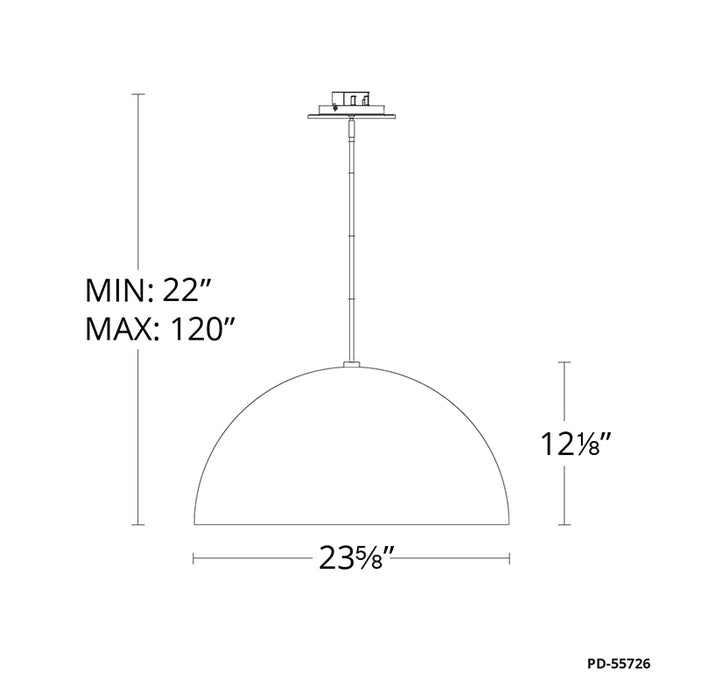 Modern Forms PD-55726 Yolo 1-lt 24" LED Pendant