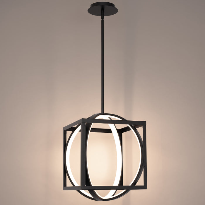 dweLED PD-57317 Geometrix 1-lt 17" Tall LED Pendant
