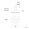 dweLED PD-60944 Divergence 44" LED Chandelier