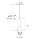 Modern Forms PD-61610 Acid 1-lt 4" LED Pendant