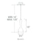 Modern Forms PD-61610 Acid 1-lt 4" LED Pendant