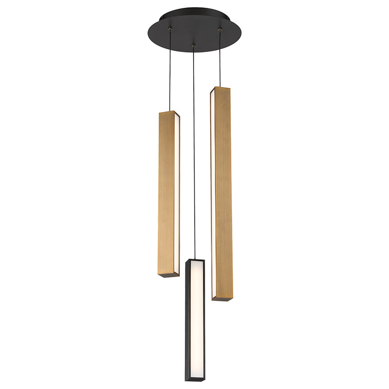Modern Forms PD-64803R Chaos 3-lt 12" LED Pendant