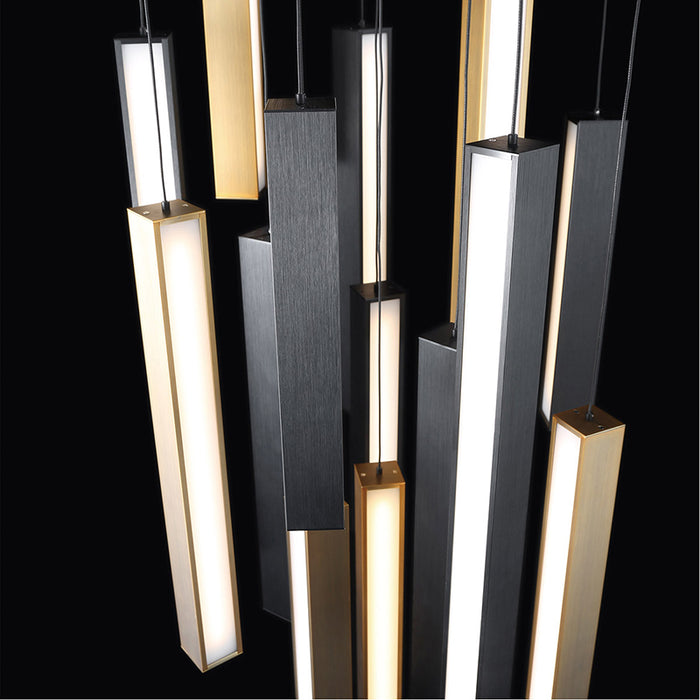 Modern Forms PD-64815R Chaos 15-lt 23" LED Pendant