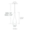 Modern Forms PD-66612 Acid 1-lt 4" LED Pendant