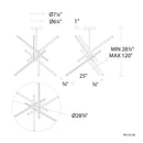 dweLED PD-73129 Parallax 29" LED Pendant