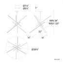 dweLED PD-73139 Parallax 39" LED Pendant