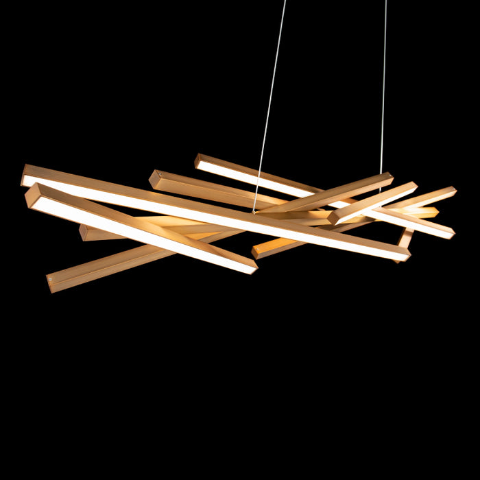 dweLED PD-73155 Parallax 8-lt 55" LED Chandelier