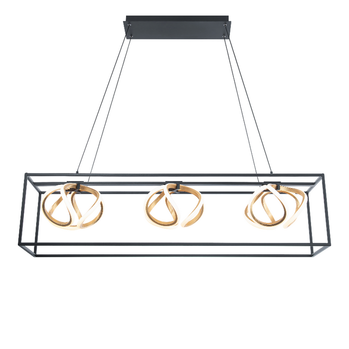 dweLED PD-73242 Sinclair 3-lt 42" LED Linear Pendant