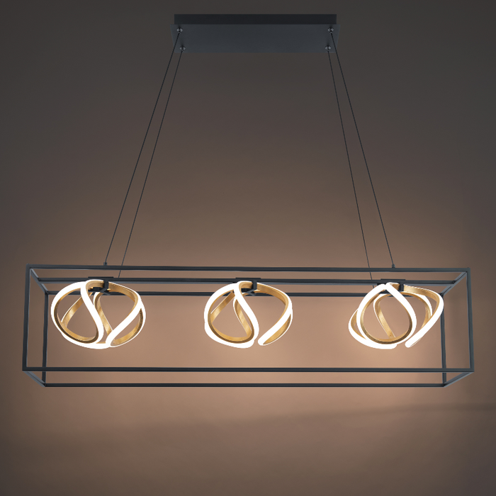 dweLED PD-73242 Sinclair 3-lt 42" LED Linear Pendant