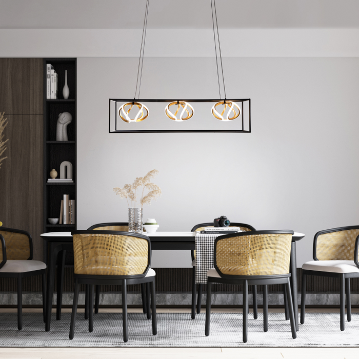 dweLED PD-73242 Sinclair 3-lt 42" LED Linear Pendant