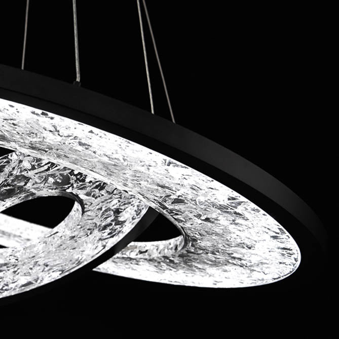 Modern Forms PD-75027 Jupiter 2-lt 27" LED Two Ring Chandelier