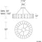 Modern Forms PD-75950 Chronos 50" LED Chandelier