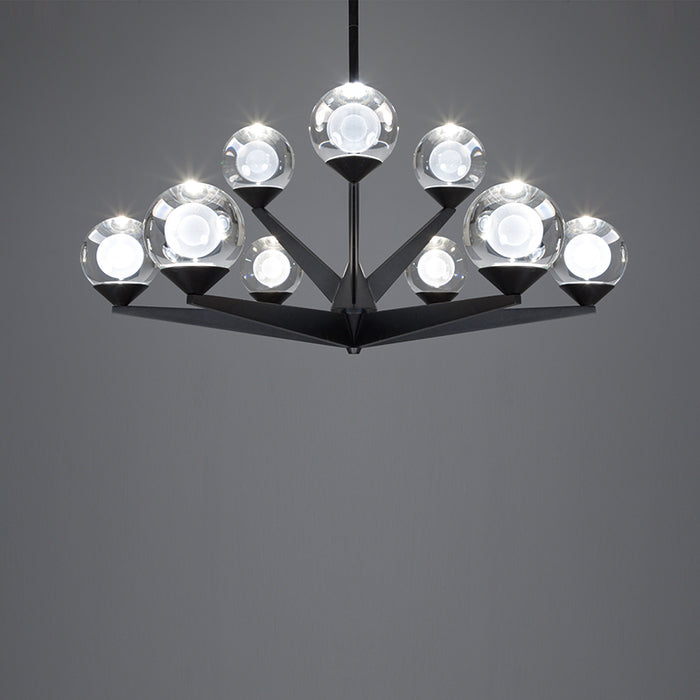 Modern Forms PD-82027 Double Bubble 9-lt 27" LED Chandelier