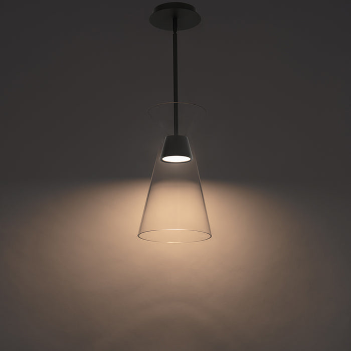 dweLED PD-87214 Chandra 1-lt 14" Tall LED Mini Pendant