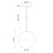 Kuzco PD11708 Monae 1-lt 8" LED Pendant