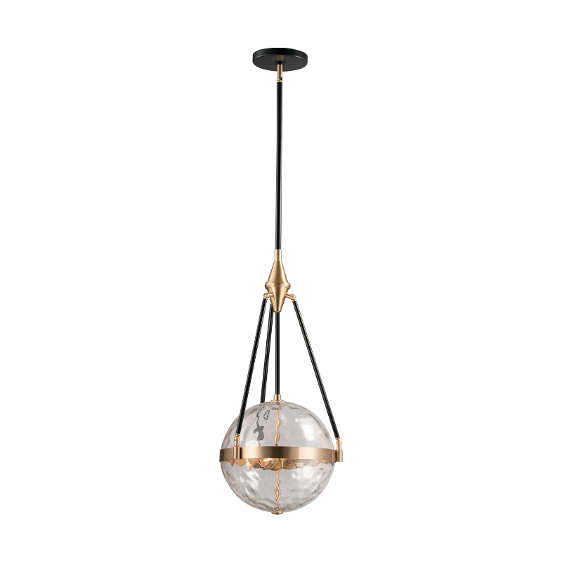 Alora PD306414 Harmony 3-lt 14" Pendant with Clear Water Glass