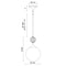Alora Mood PD415308 Celia 1-lt 8" Pendant